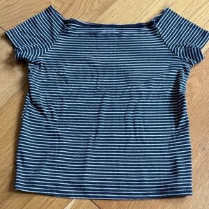 Hollister blue striped top, size small